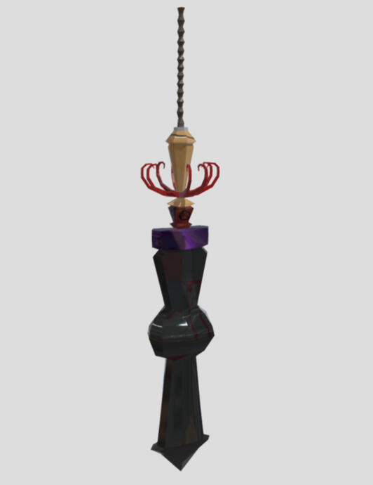 A stylish medieval greatsword combined with the form of a mace